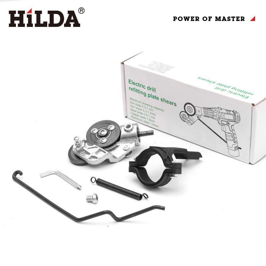 HILDA/Hilda Household Electric Drill Turn Shear Iron Plate Trim Cross-border Explosions in stock Wholesale