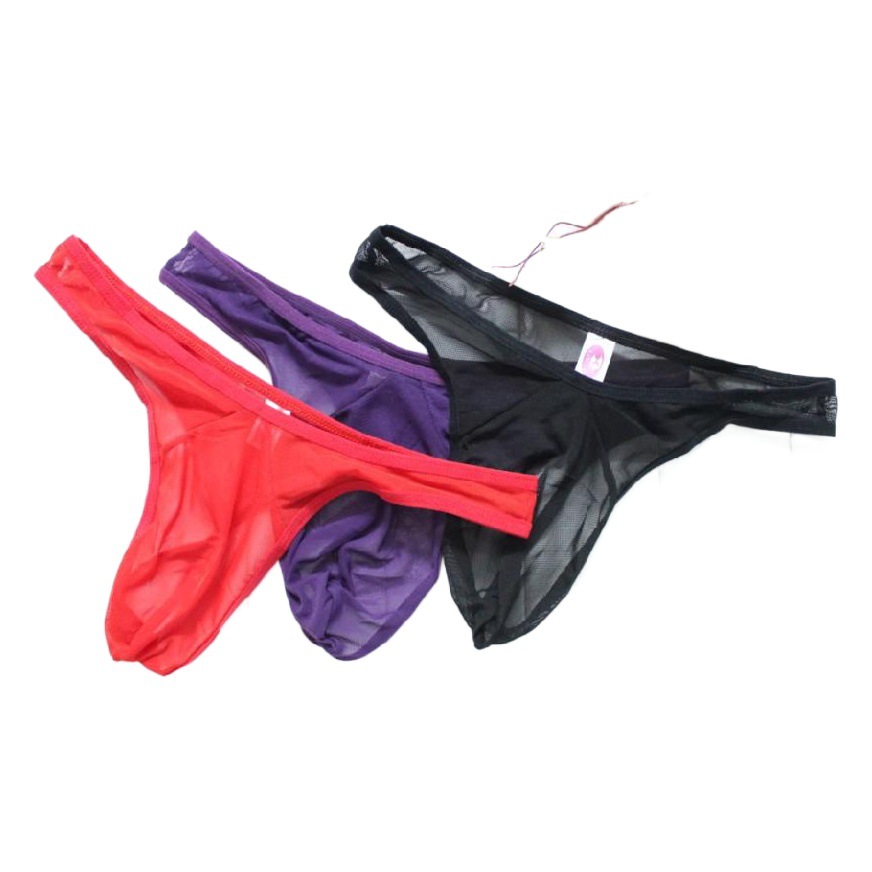 Panties manufacturers wholesale supply men's sexy underwear men's sexy mesh perspective thong G20