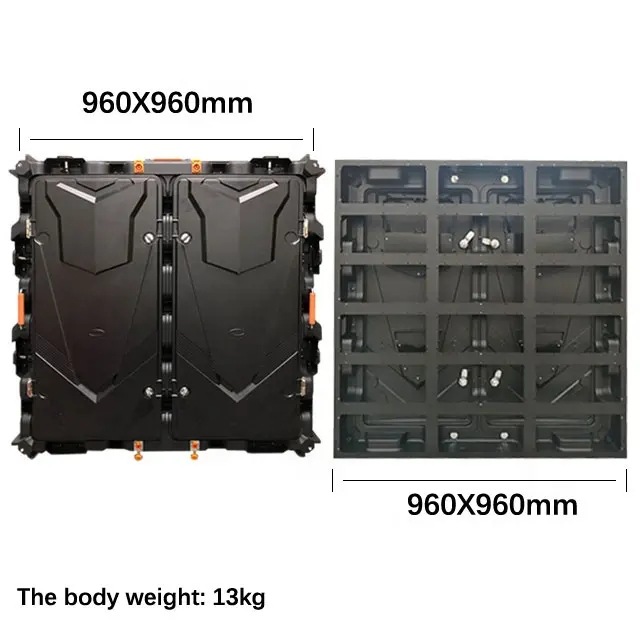 Picture of P2.5P3.076 P4 P5 outdoor rental Led display 960x960mm digital sign LED electronic screen