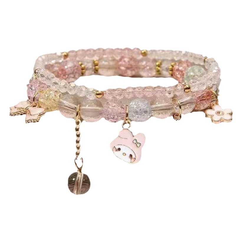 Children's bracelet female princess little girl crystal beaded student girlfriends sister bracelet jewelry manufacturers wholesale