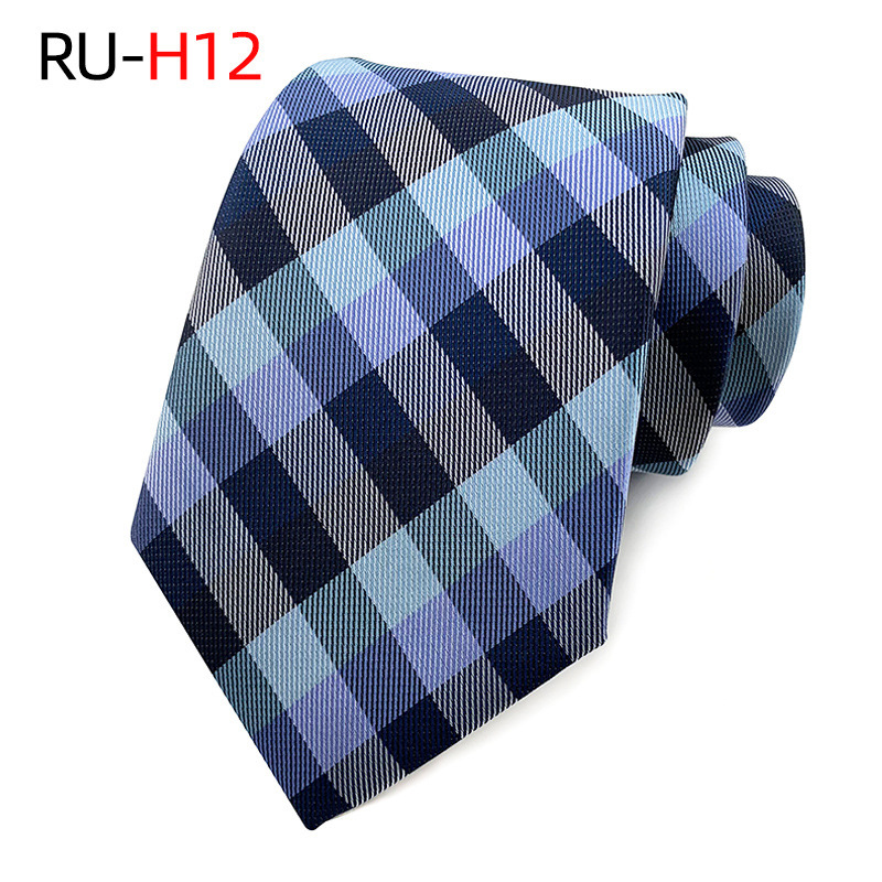 Picture of Tie Men's British Vintage Brown khaki brown Plaid Business Casual Striped Red Wedding Tie