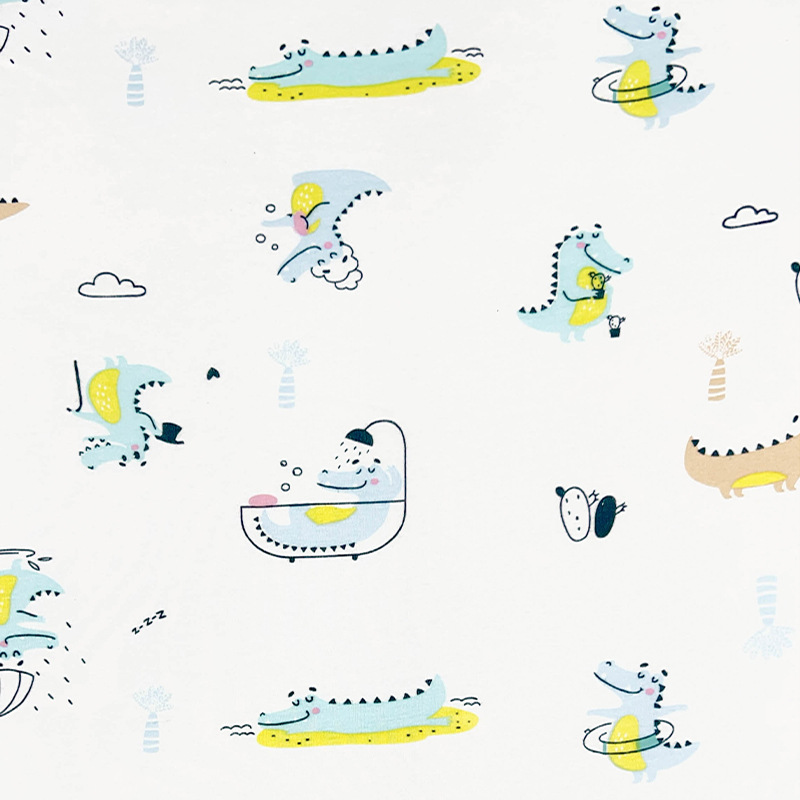 Picture of Baby Fabric 40S Cotton Printed Cotton Wool Knitted Double-sided Fabric Fabric Home Clothes Baby Clothes Fabric