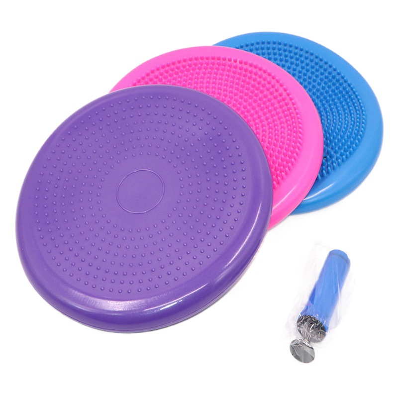 Yoga Balance Mat Balance Plate Inflatable Massage Cushion Thickened Explosion-proof Yoga Balance Ball Balance Trainer