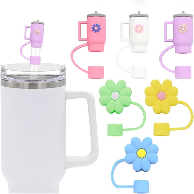 Amazon Stanley straw cap 10mm straw dust cover 3D straw sleeve ice bully cup accessories leak-proof cross-border