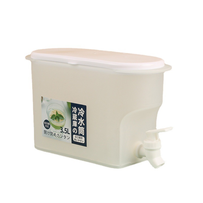 Picture of Self-contained faucet cold water bottle modern simple lemon water fruit beverage pot can put refrigerator household plastic bucket