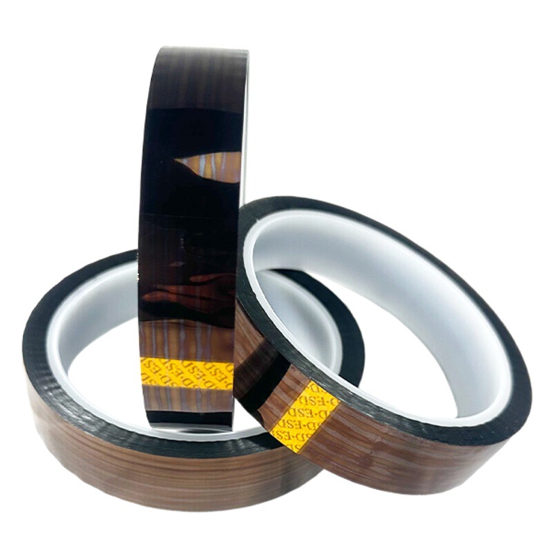 In-Stock Polyimide Tape Wholesale Pi Gold Finger Tape Electronic Insulation Wrapping High-Temperature Resistant Traceless Tape