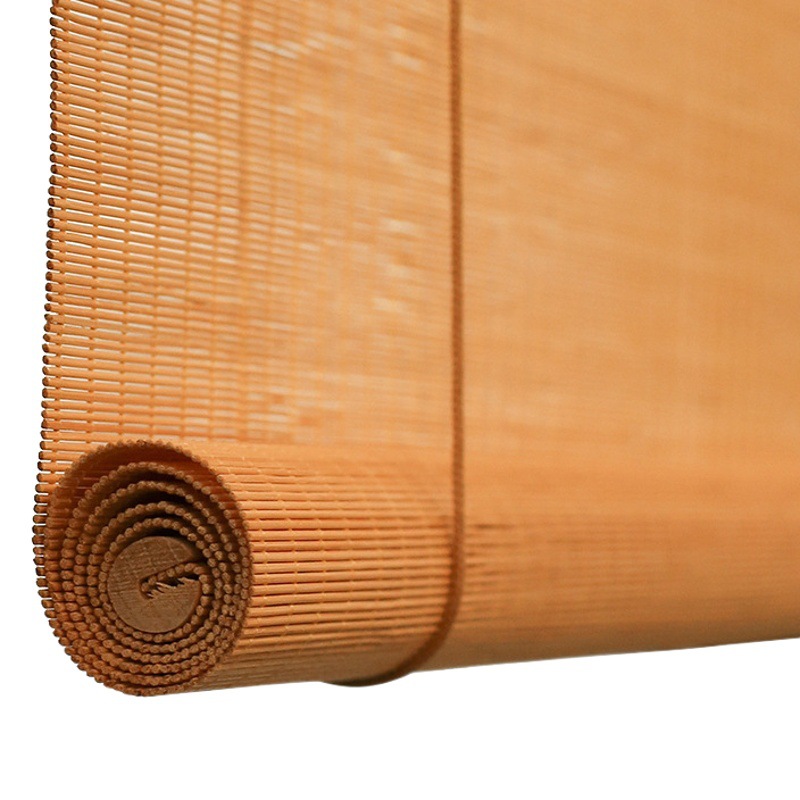 Japanese Style Bamboo Curtain Roller Blind Balcony Adjustable Blackout Curtain Bamboo Curtain Hotel Restaurant Tea Room Decoration Sunshade Bamboo Roller Blind