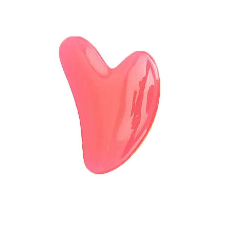 Picture of Manufacturer's Wholesale Resin Heart-Shaped Gua Sha Tools for Massaging the Back, Neck, Waist, and Full Body Meridians, Made of Natural Materials