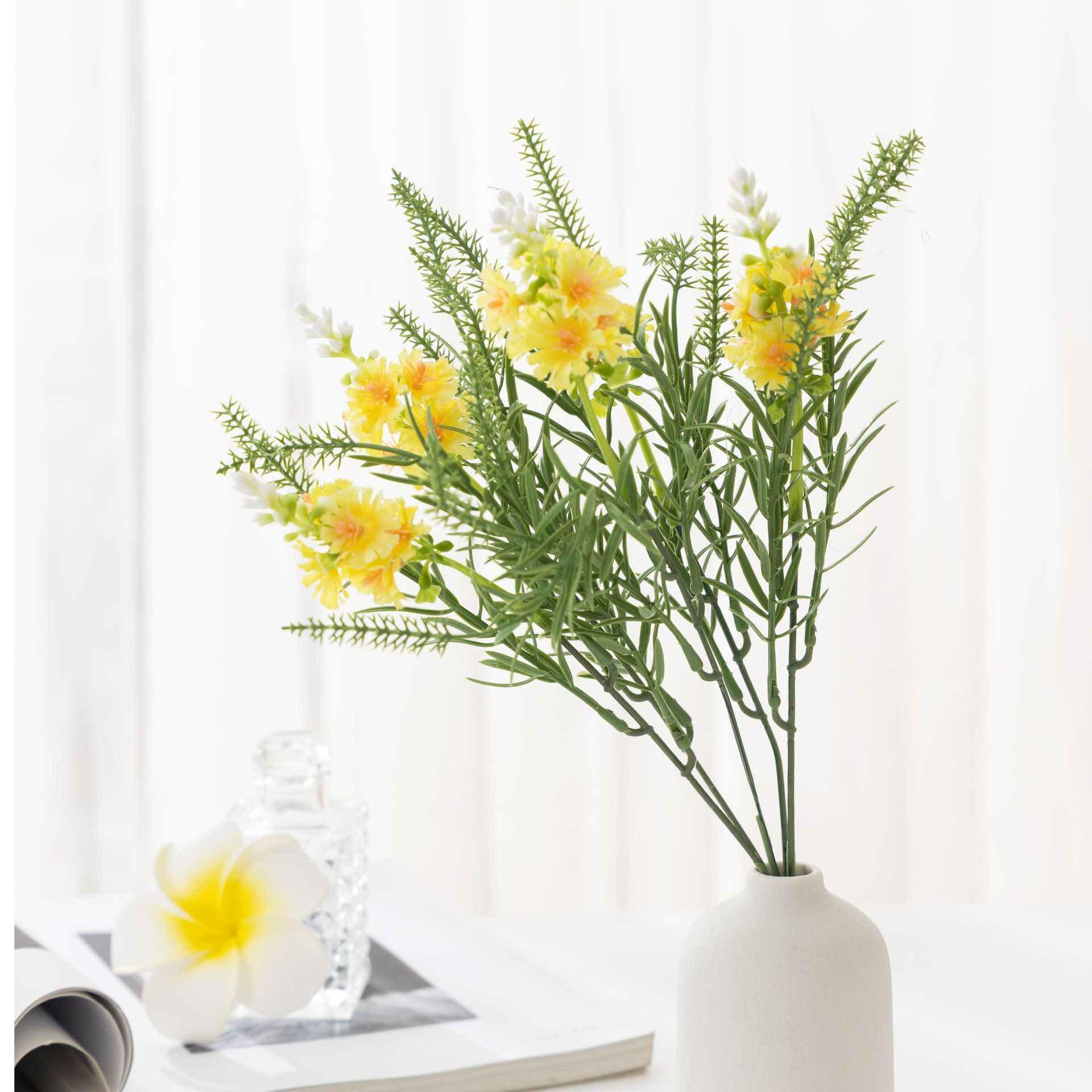 Picture of Baihuabang Simulation Plant Lavender Small Floral Water Grass Handmade Flower Foreign Trade Simulation Flower Ornaments Plastic Decorative Flower