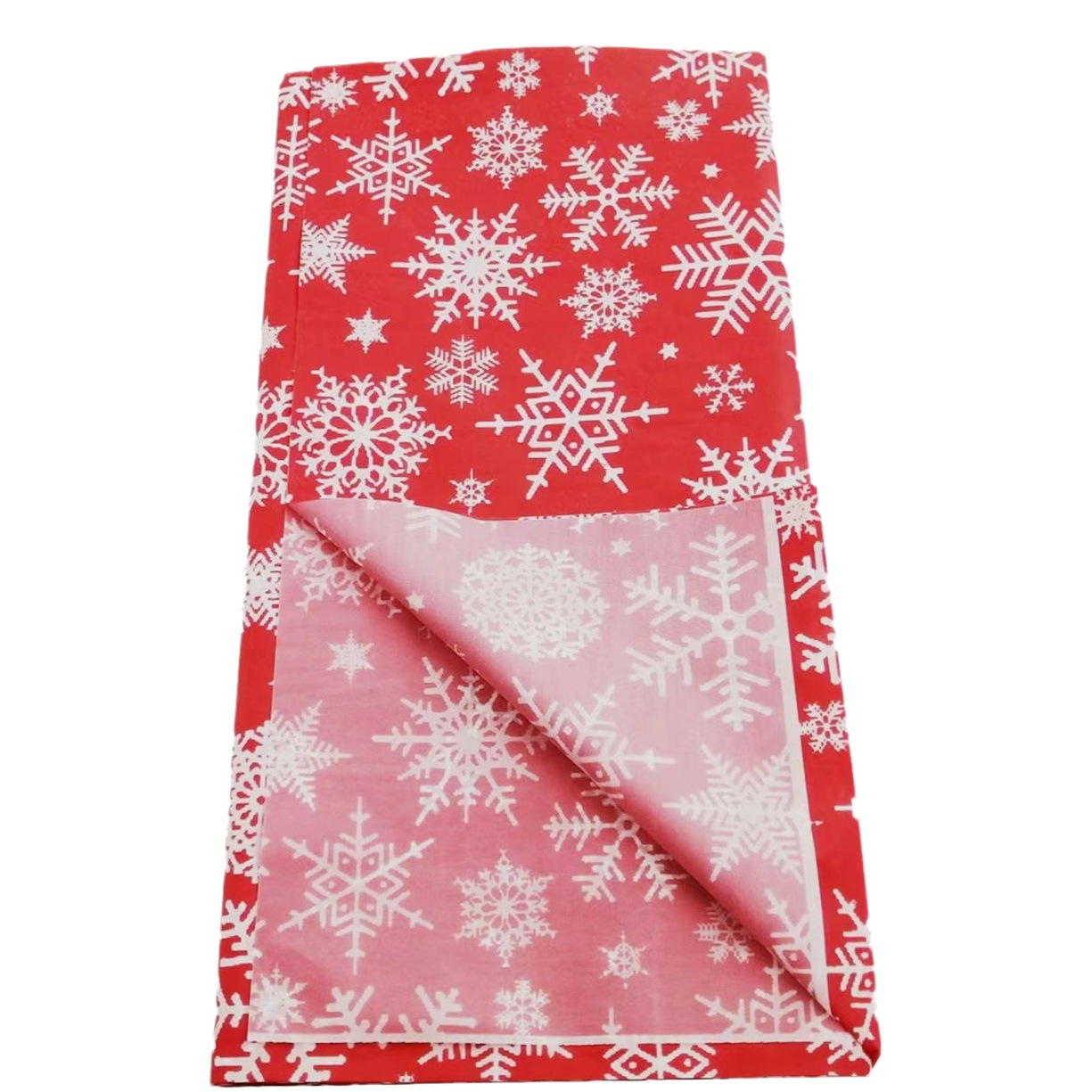 Christmas Golden Tablecloth Cross-Border Hot Sale Disposable Christmas Snowflake Paper 30*150cm Series Table Runner