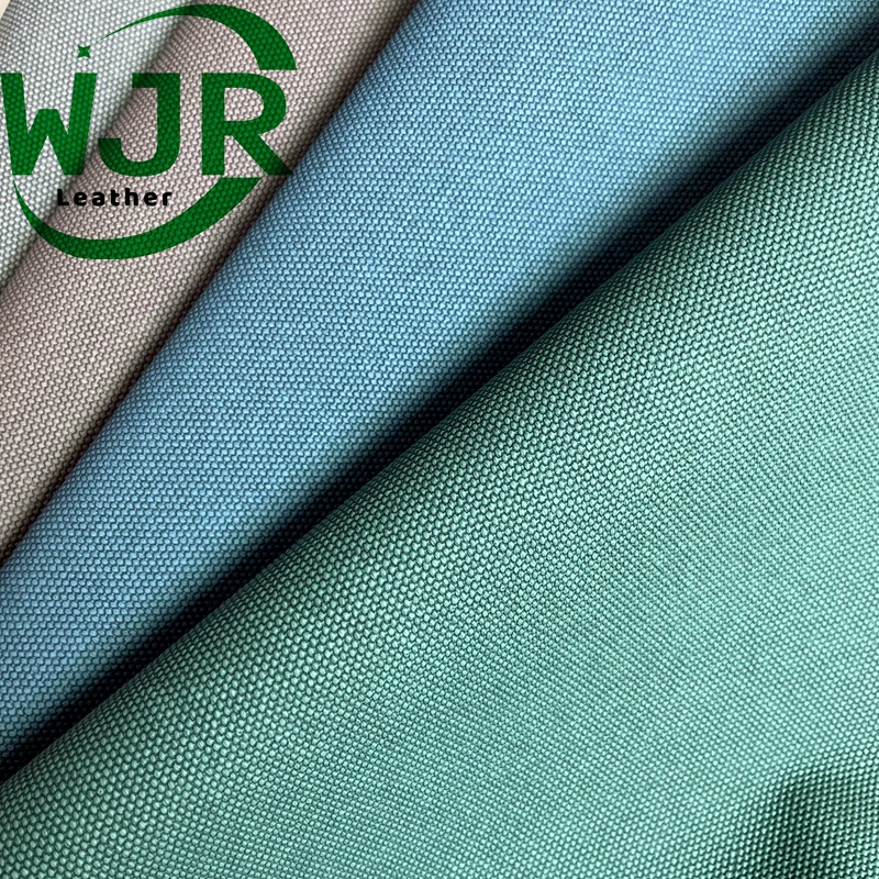 in stock skin feeling linen fabric half pu leather suitable for luggage furniture accessories shoes half pu fabric linen