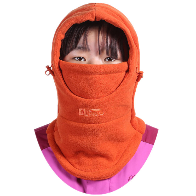 Picture of Hat Autumn and Winter Genuine Kidsren's Neck Scarf Hood Double-Layer Thickeneded Cold-Proof Warm Hat Kidsren Going to School Windproof Hood