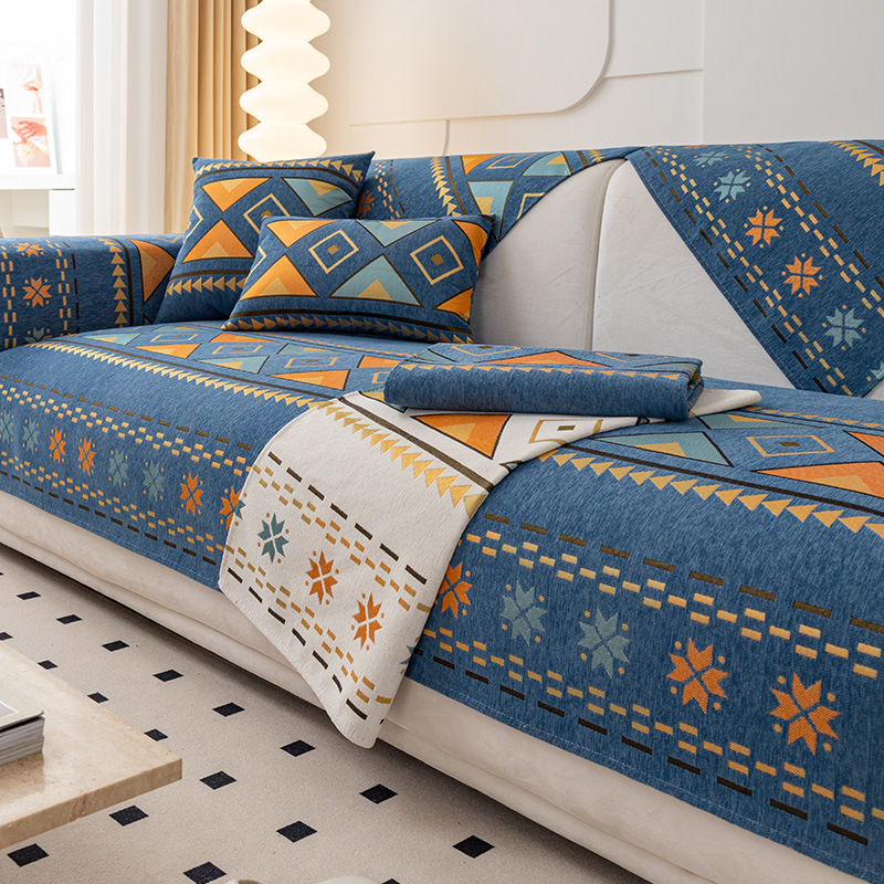 Picture of Chenille sofa cushion four seasons universal simple modern non-slip cushion new sofa cover back towel cover cloth wholesale