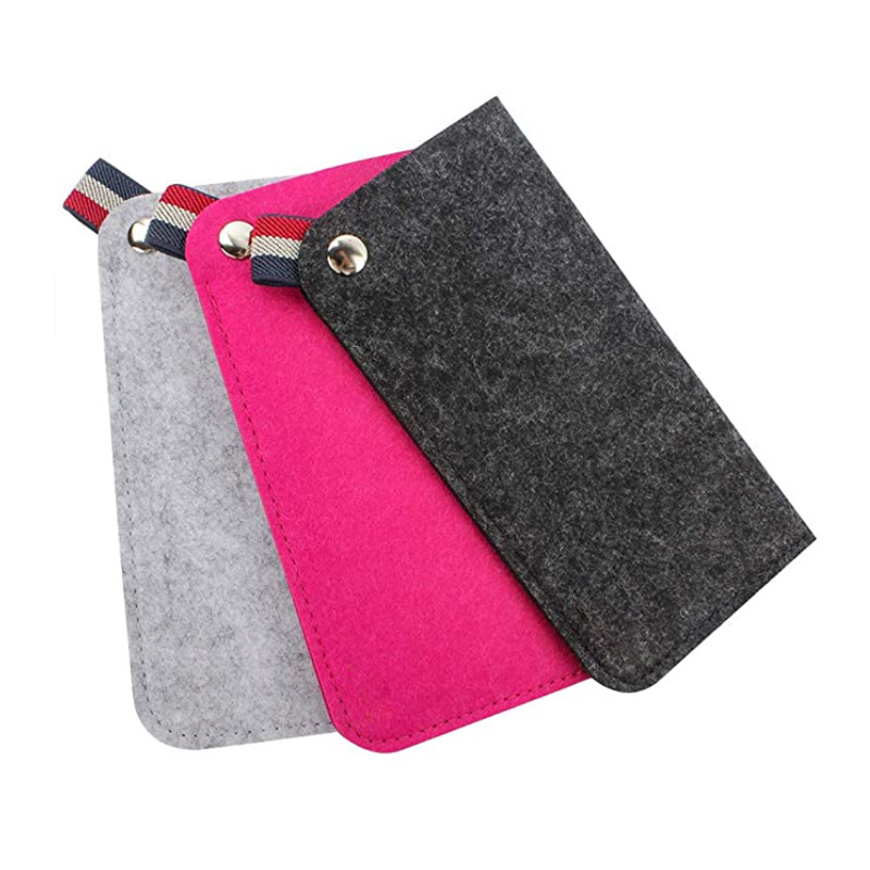 New felt glasses bag simple creative sunglasses glasses case glasses bag logo