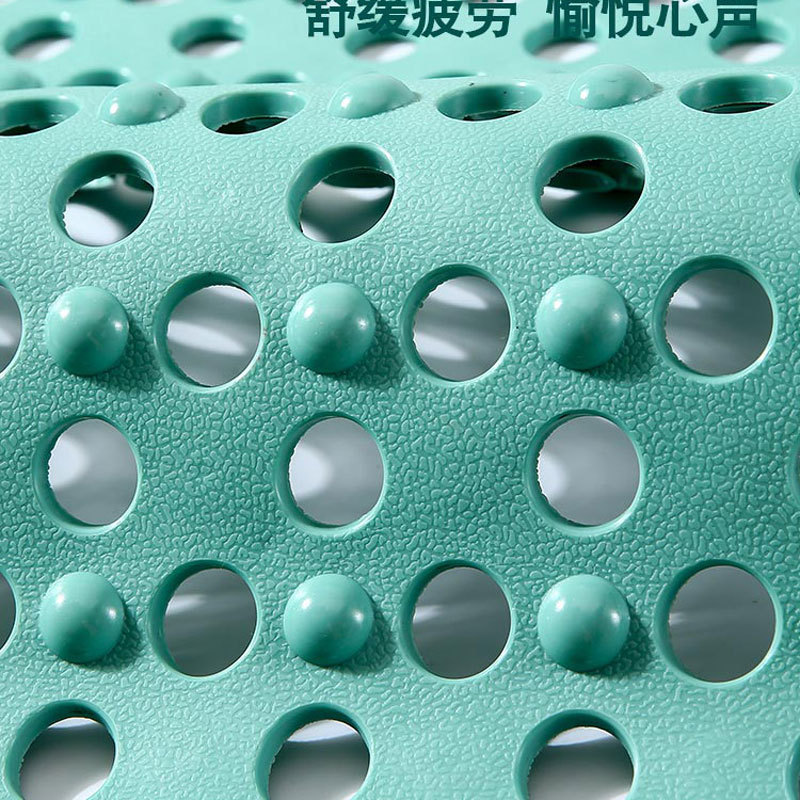 Picture of Square Anti-slip Mat Bathroom Mat Bath Anti-fall Environmental Protection Household Shower Room Suction Cup Floor Mat Bathroom Massage Foot Mat