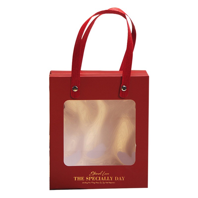 Souvenir Gift Bag, High-End Light Luxury Feel, Birthday Transparent Lipstick Small Gift Packaging, Souvenir Bag