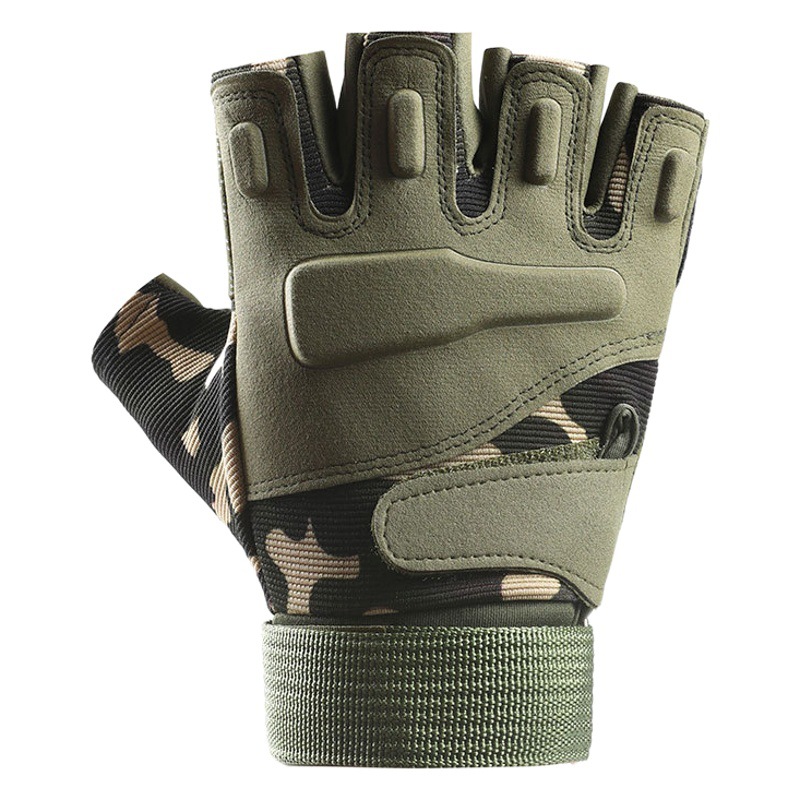 Foreign Trade Cross-Border Protective Outdoor Cycling Half-Finger Blackhawk Gloves Non-Slip Sports Wear-Resistant Fitness Manufacturer Wholesale Tactics