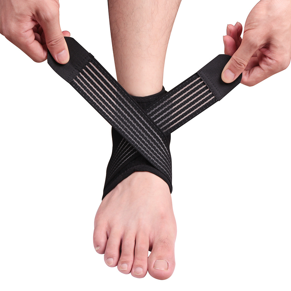 Picture of Sports Fitness Ankle Protection Cross-winding Pressure Strap Ankle Protection Basketball Mountaineering Riding Breathable Adjustable Foot Protection