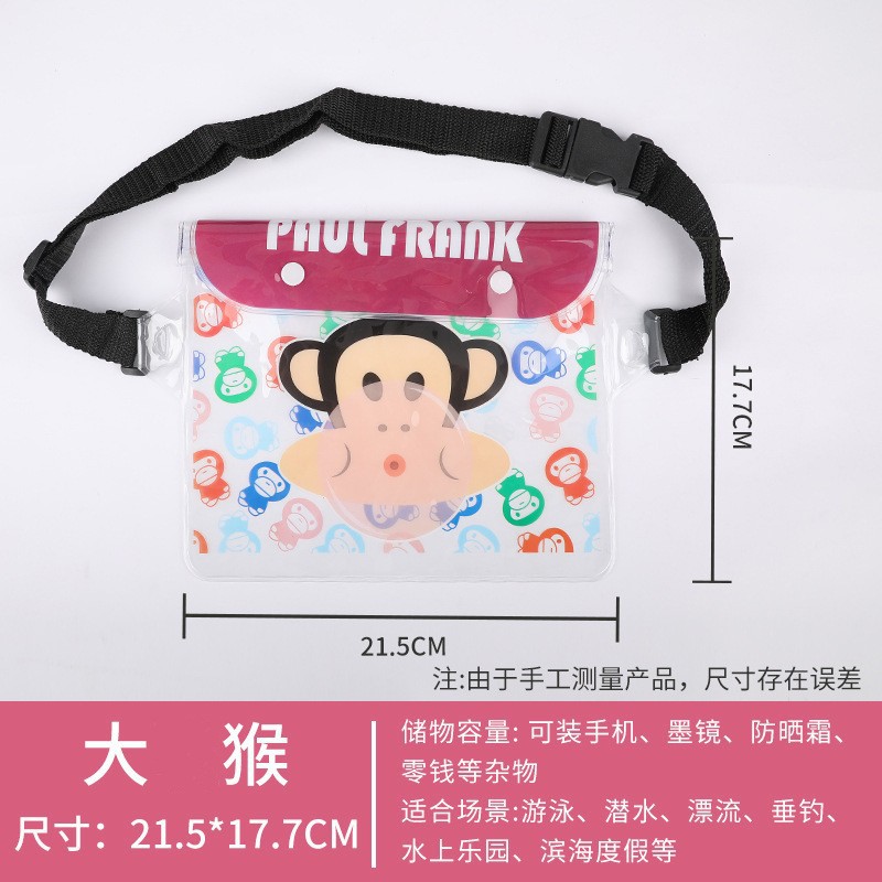 Picture of Spot Pvc Mobile Phone Waterproof Bag Water Splashing Festival Rafting Beach Mobile Phone Waterproof Waist Bag Sports Waist Bag Waterproof Bag