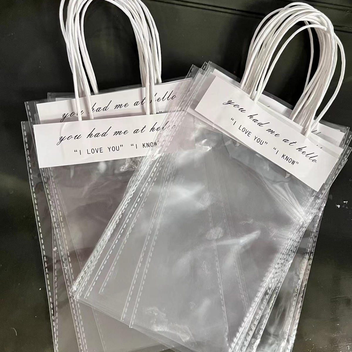 Ins Transparent Handbag Gift Bag Small Funny Gift Bag Jewelry Bag Plaster Doll Handbag Souvenir