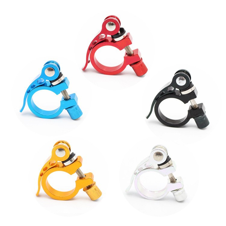 28.6/31.8/34.9 Mountain Bike Bicycle Shelf Seat Clamp Lock Quick-release Aluminum Alloy Seat Clamp
