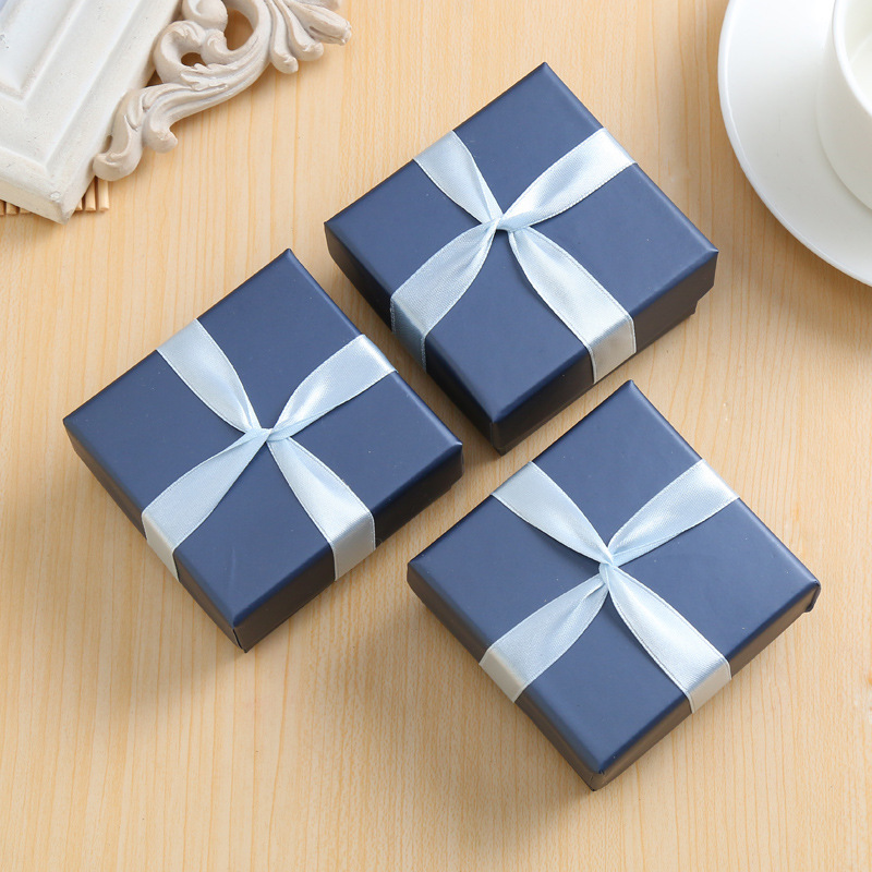 TikTok Hot Bow Jewelry Box Earrings Necklace Jewelry Box Six Color Optional Gift Box Gift Box Wholesale