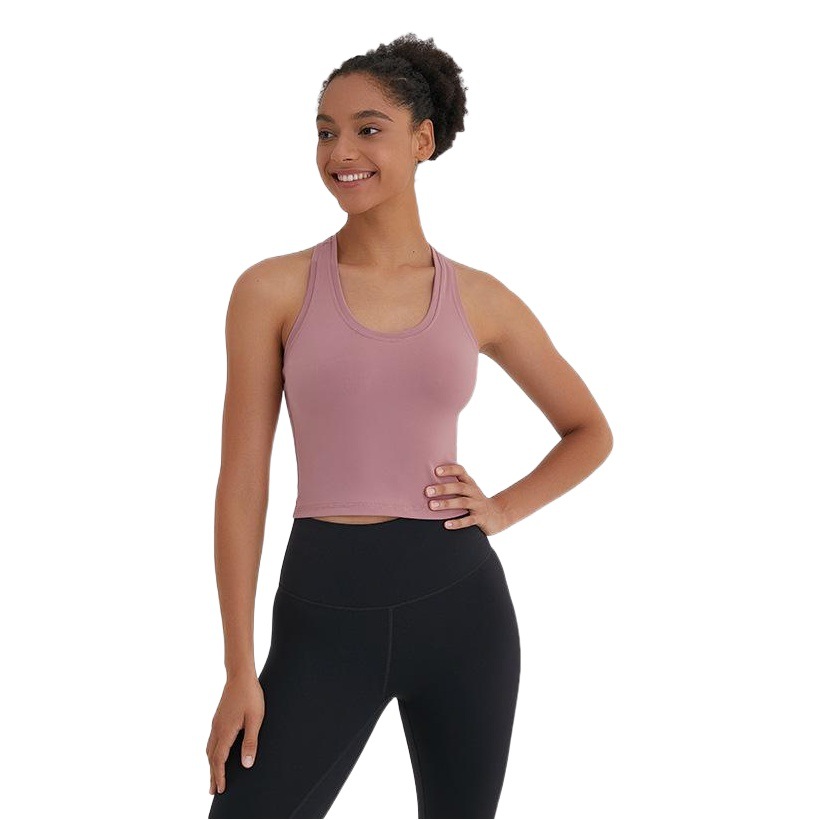 Cross-Border New Yoga Sports Vest, Tight-Fitting, High-Elasticity, Beautiful Back Fitness Clothes, Sports and Leisure Versatile Yoga Clothes