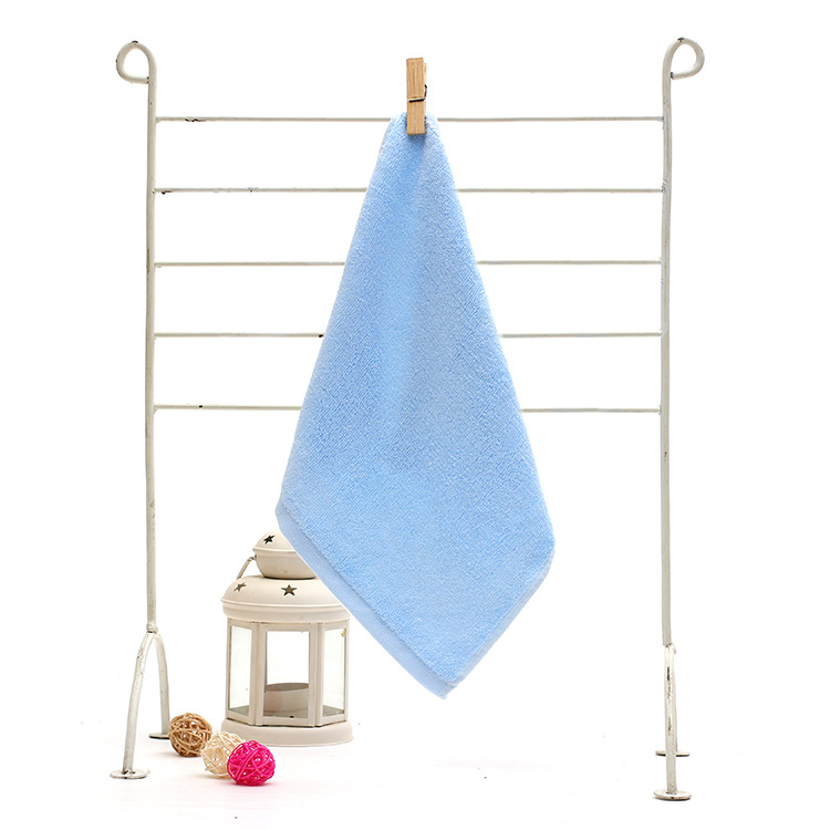 Picture of Bamboo Fiber Small Square Towel 25*25 Saliva Towel Face Wash Absorbent Plain Square Towel Kindergarten Kidsren's Handkerchief Small Towel