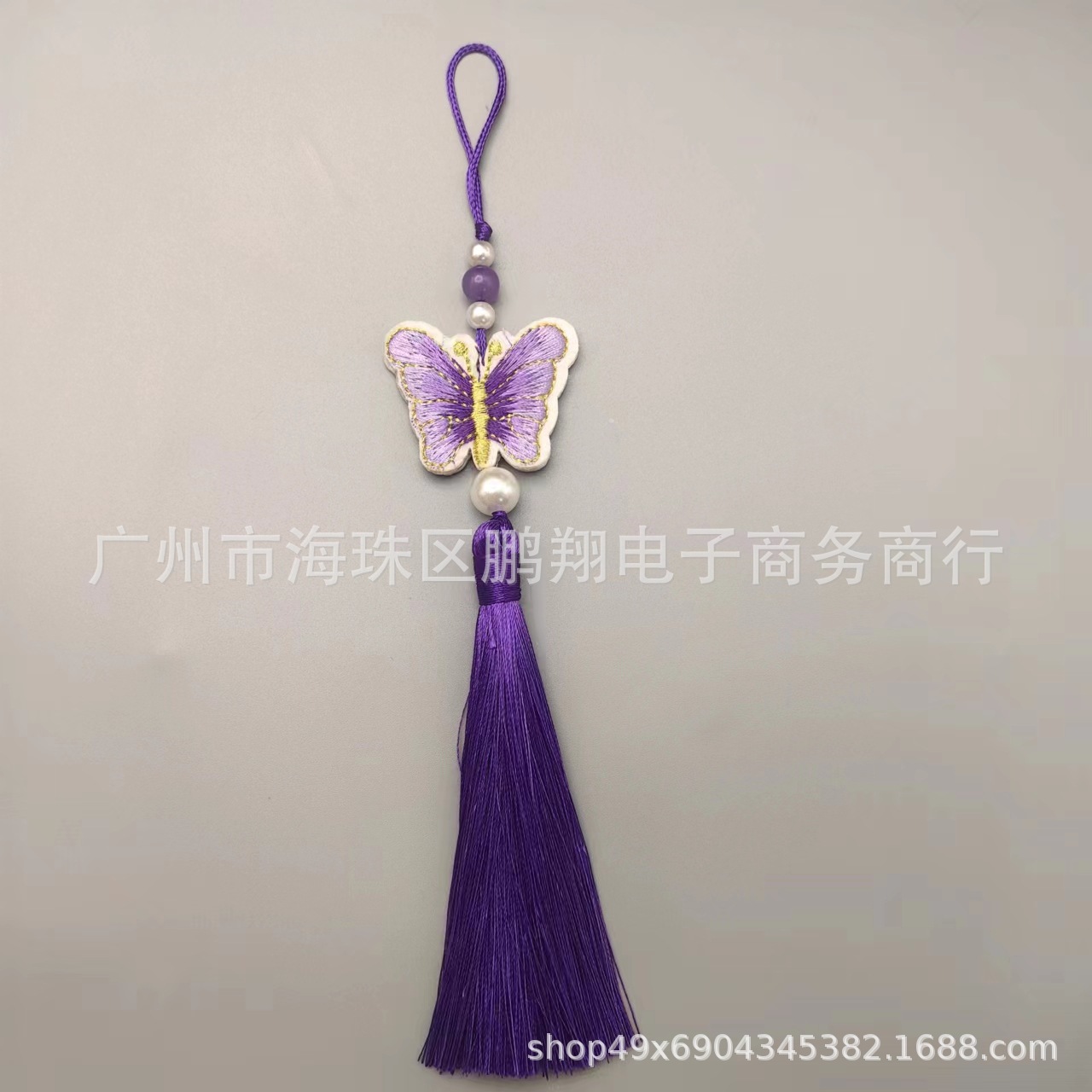 Picture of in stock wholesale embroidery butterfly tassel small tassel pendant hanfu children's clothing accessories clothing accessories