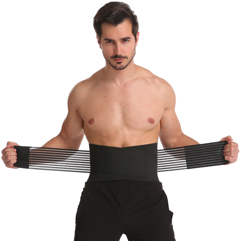 Picture of Cross-Border sports Belt Men's Fitness support breathable waist protection weightlifting barbell pressure strap manufacturers wholesale