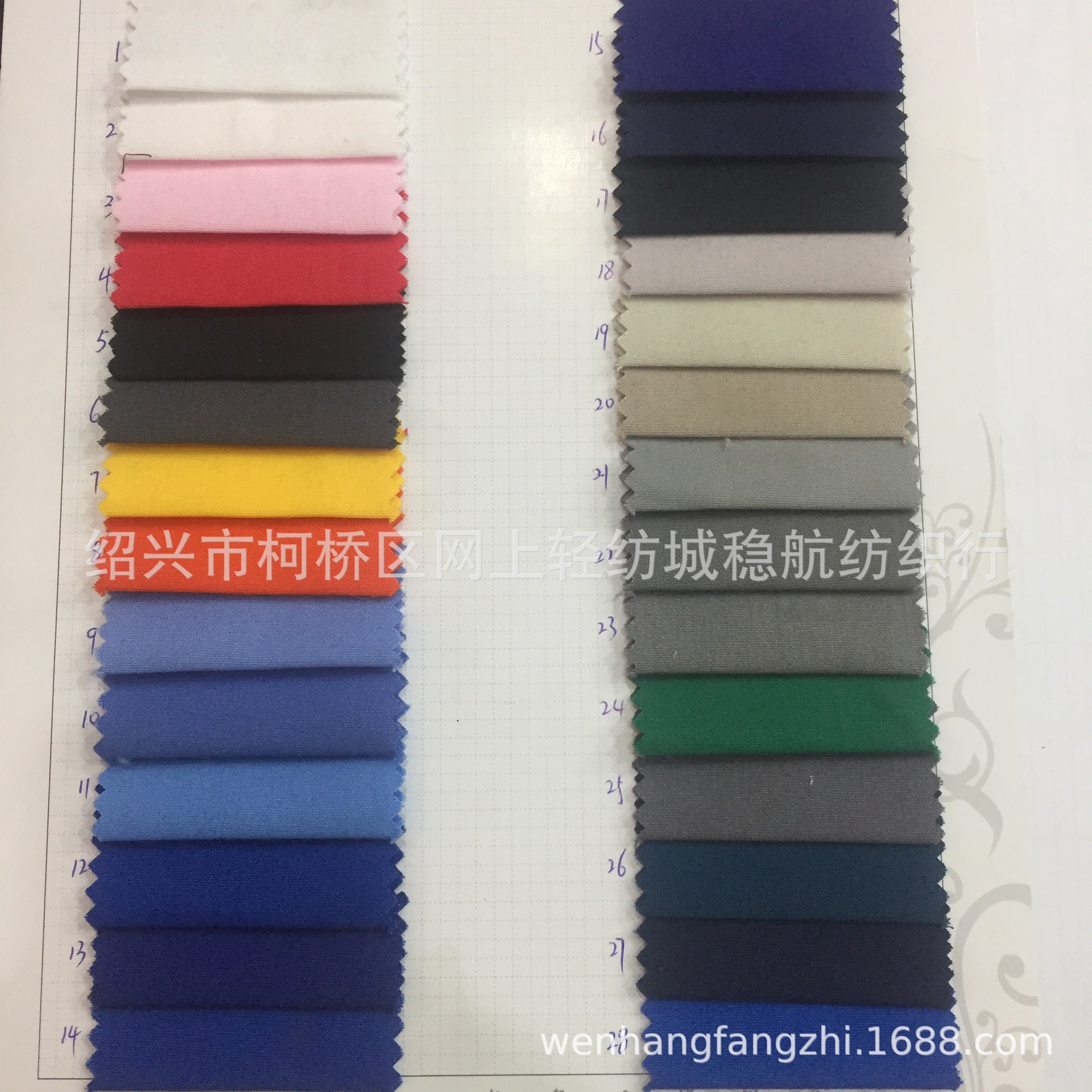 Polyester cotton thread silk T80/C20 fabric factory work clothes overalls pants labor protection clothing bags hat shoes fabric