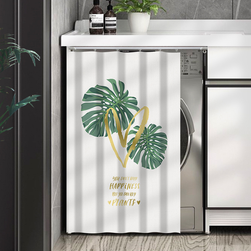Picture of Balcony drum washing machine sun protection waterproof covering curtain drying cabinet full shading slide cover cloth dustproof heat insulation cover cloth
