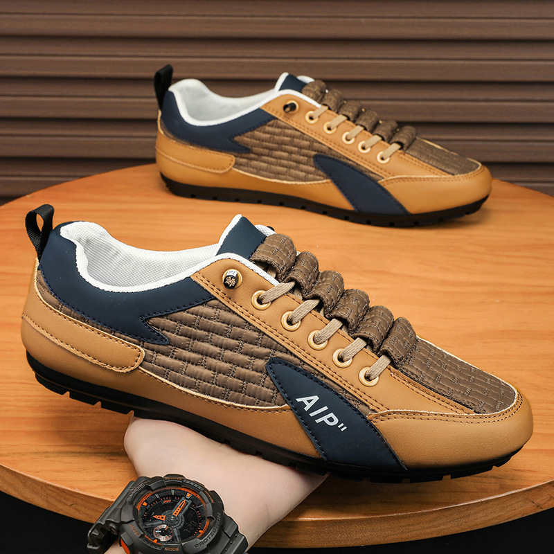 Argan shoes men's spring new slip-on sports casual shoes soft bottom work labor protection men's peas shoes