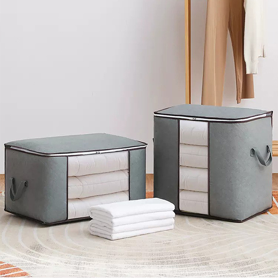 Storage Bag Quilt Storage Bag Thickened Non-woven Moving Bag Household Moisture-proof Clothing Quilt Fit Bag