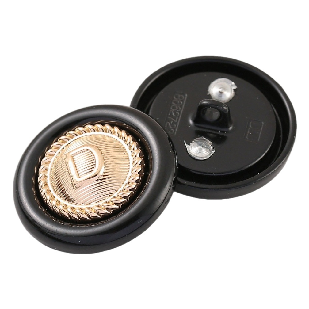 Shunjie metal button double alloy small fragrance style women's coat coat coat button clothing accessories wholesale