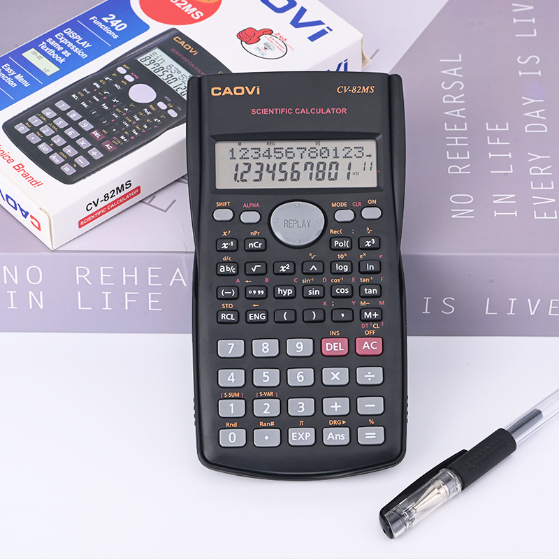 Picture of CV-82MS portable computer function calculator for junior and senior high school students' mathematics examination for senior high school entrance examination