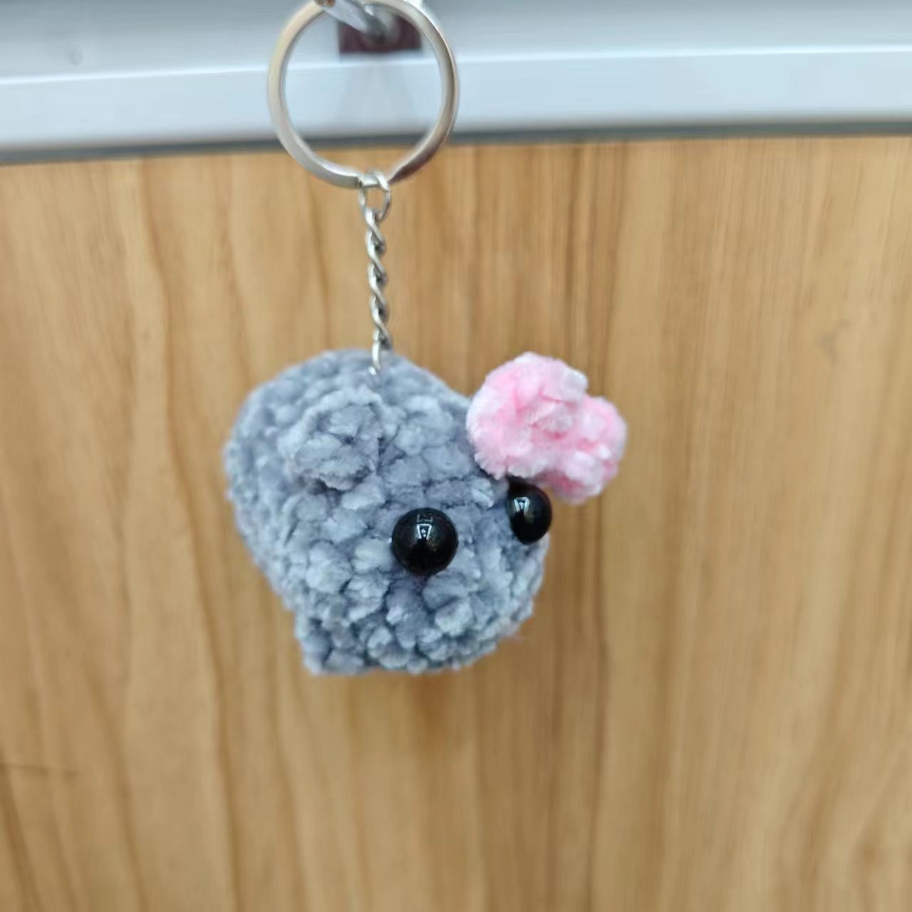 Picture of Lots of in stock Knitted Sad Music Hamster Keychain Pendant Squeaky Hamster Sound Hamster Keychain