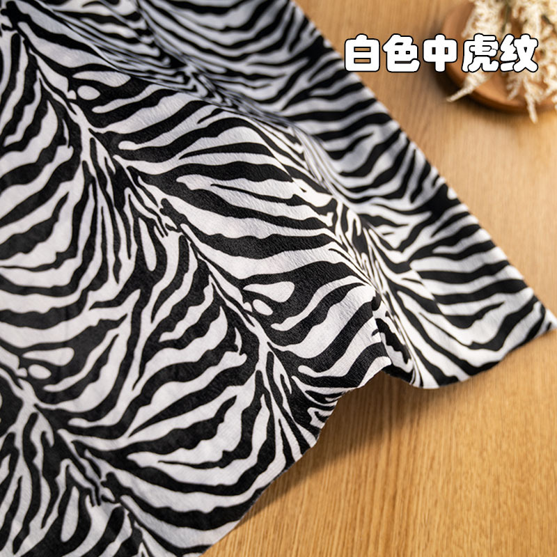 Picture of animal print short plush fabric tiger print leopard print zebra milk print fabric savage stage dress diy toy