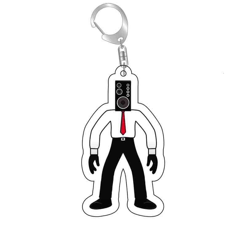 Picture of Cross-border new toilet man keychain skibidi toilet monitor Man TV man creative killer pendant batch