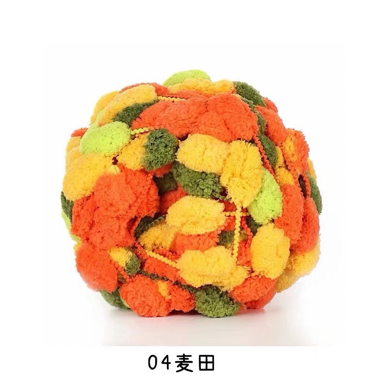 Picture of Ball ball ball ball pearl line Sangzi line 130g handmade DIY sofa cushion floor mat thick ball ball line wholesale