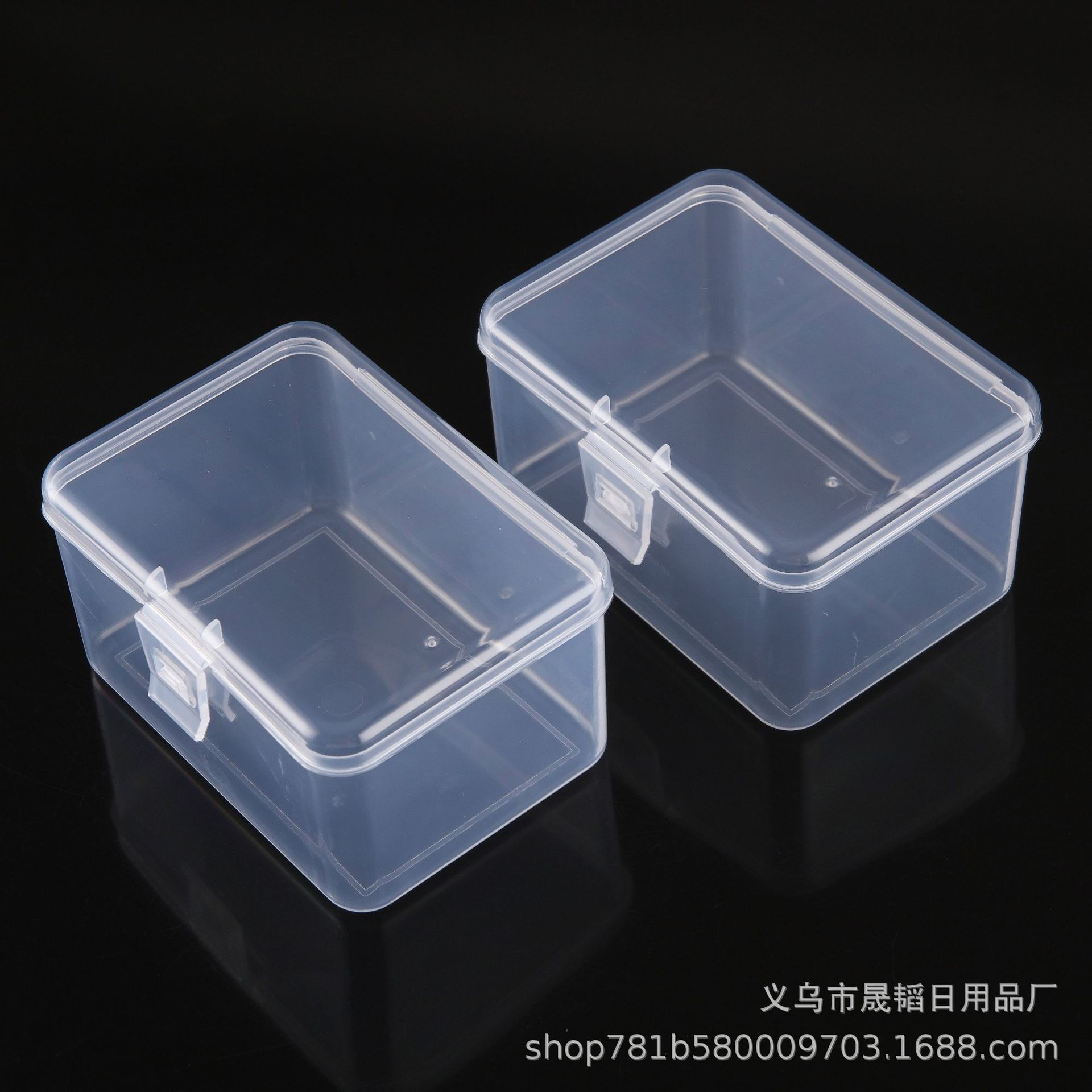 Rectangular Transparent Plastic PP Box Hardware Accessories Parts Storage Box with Lid Tool Jewelry Component Box Wholesale