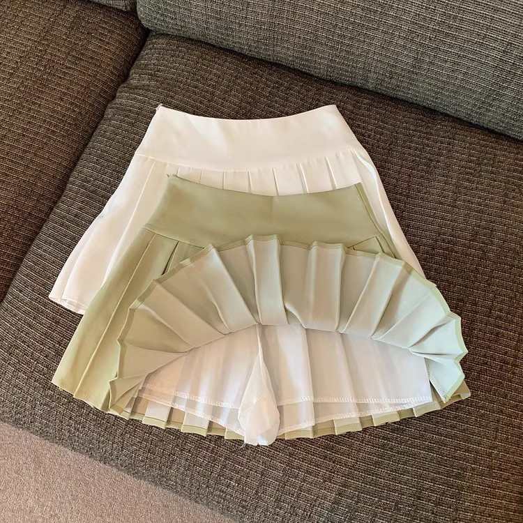 Picture of Children's Clothing Spring & Fall 2025 High-Waisted A-Line White Pleated Skirt Design Girls Half Skirt 6 Little Girl Miniskirt