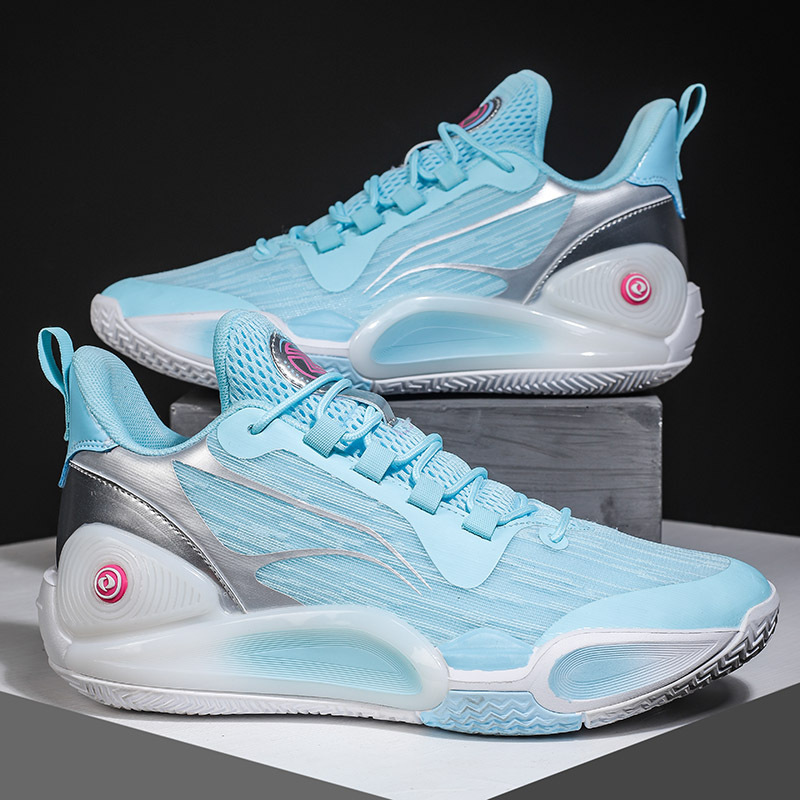 Basketball Shoes Men's Breathable Mesh Grip Anti-Slip Wear-Resistant Sports Leisure Professional Practical Sneakers for Teenagers