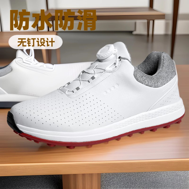 Manufacturer Wholesale Cross-Border New Golf Shoes Men's Waterproof Shoes Non-Slip Spikeless Shoes Summer Breathable Men's Shoes