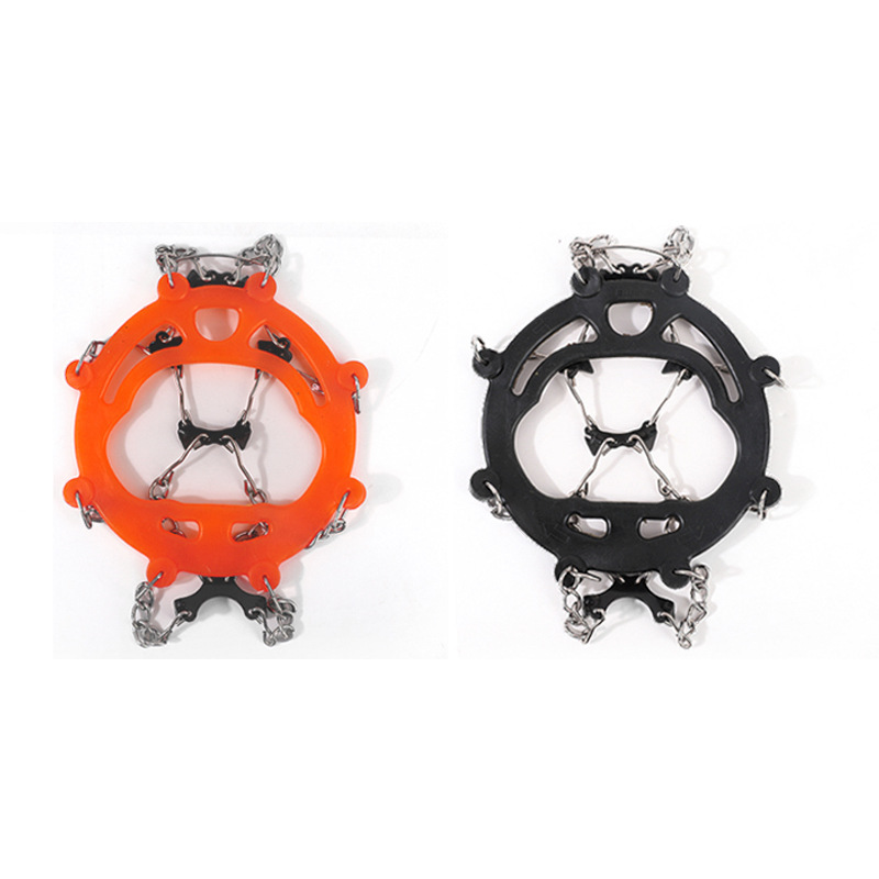 Picture of Wholesale ice claw outdoor 8-tooth snow anti-slip shoe cover snow claw mountaineering anti-slip shoe spike chain shoe cover eight-tooth ice grip