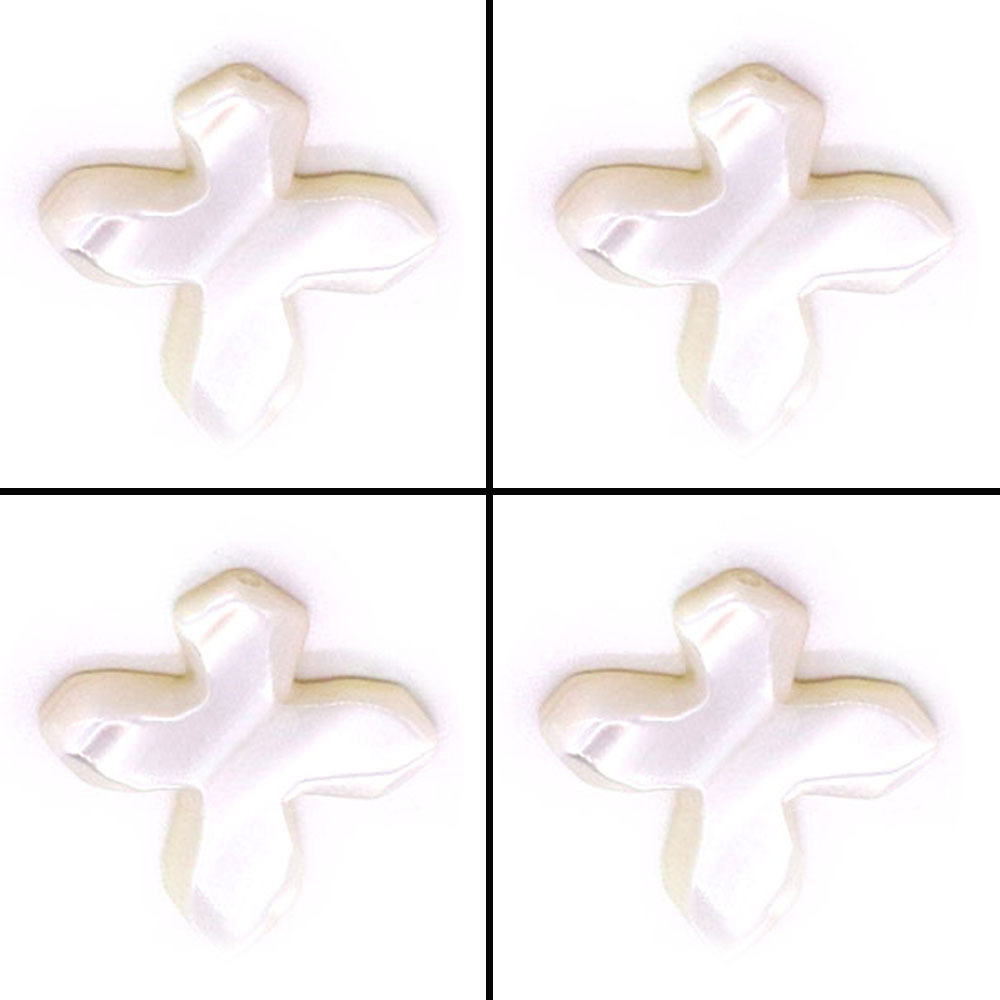 Amazon popular natural sea shell cross-shaped pendant white shell pendant DIY necklace jewelry accessories