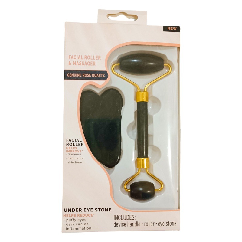 Xiuyu Jade Roller Massager Wholesale White Jade Black Jade Facial Horn Scraping Massager Board Set Foreign Trade