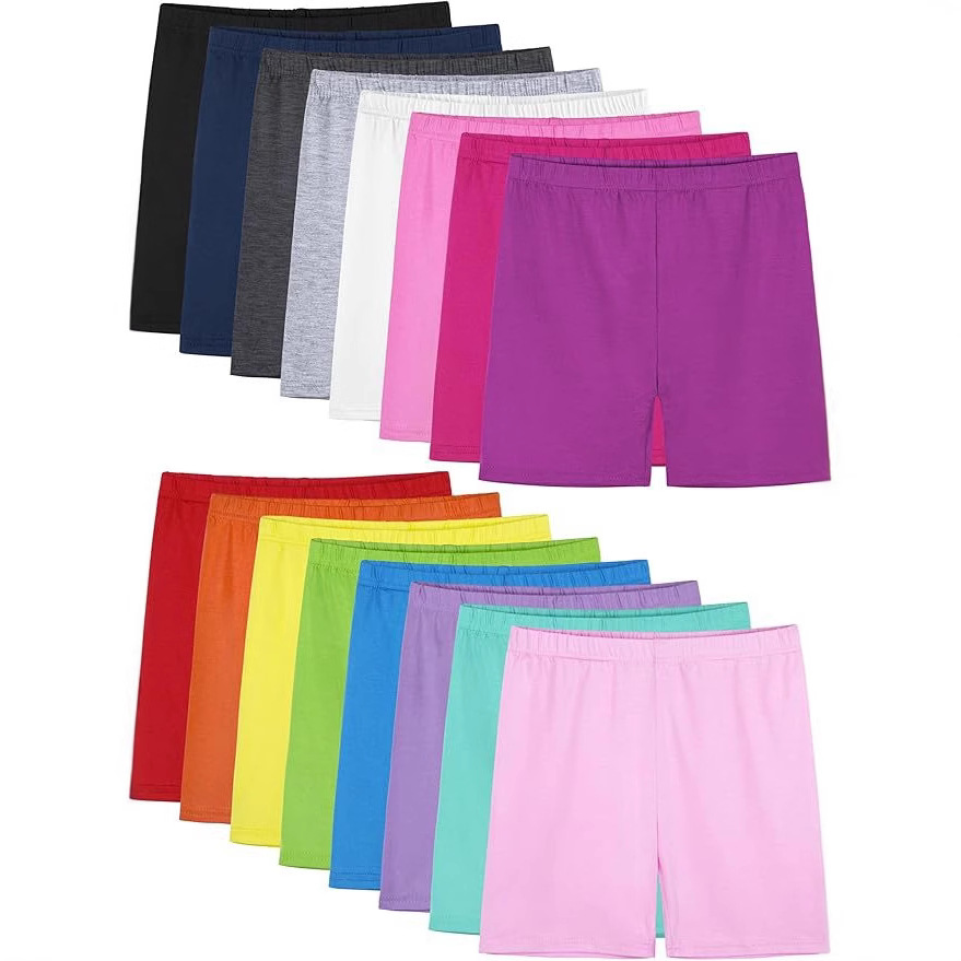 Cross-Border Girls' Safety Pants Children's Candy-Colored Anti-Exposure Shorts Girls' Cycling Pants Baby Boy Shorts Dance Pants