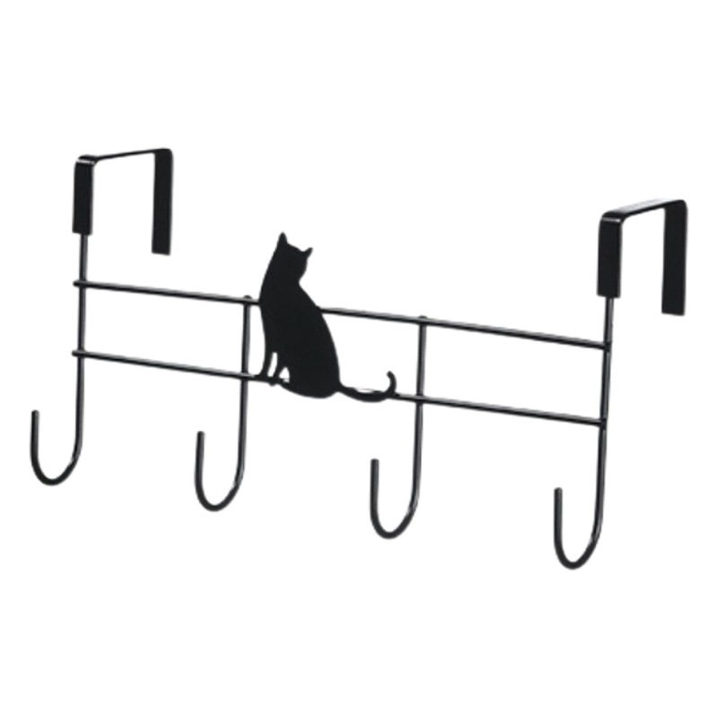 Cabinet door rear hook kitchen storage rack punch-free iron hanging rack door back spoon shovel storage artifact