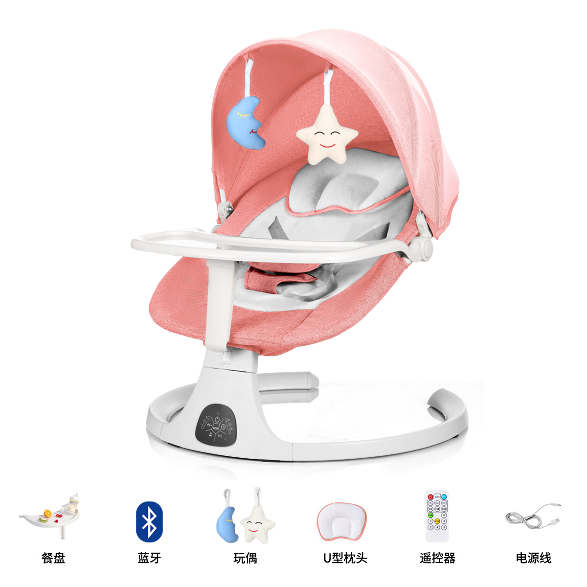 Picture of Amazon cross-border baby rocking chair soothing chair to coax baby to sleep artifact baby electric rocking chair children rocking chair